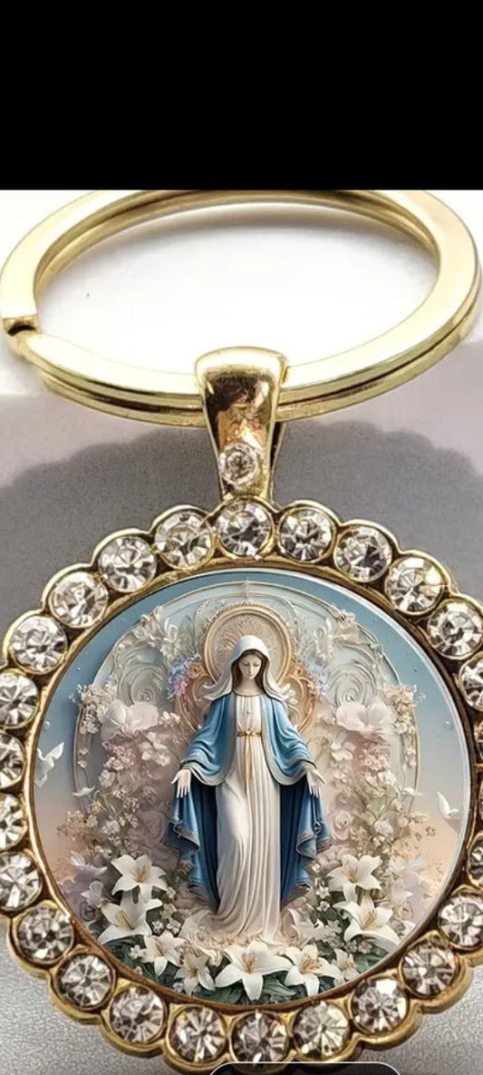 Virgin Mary keyring