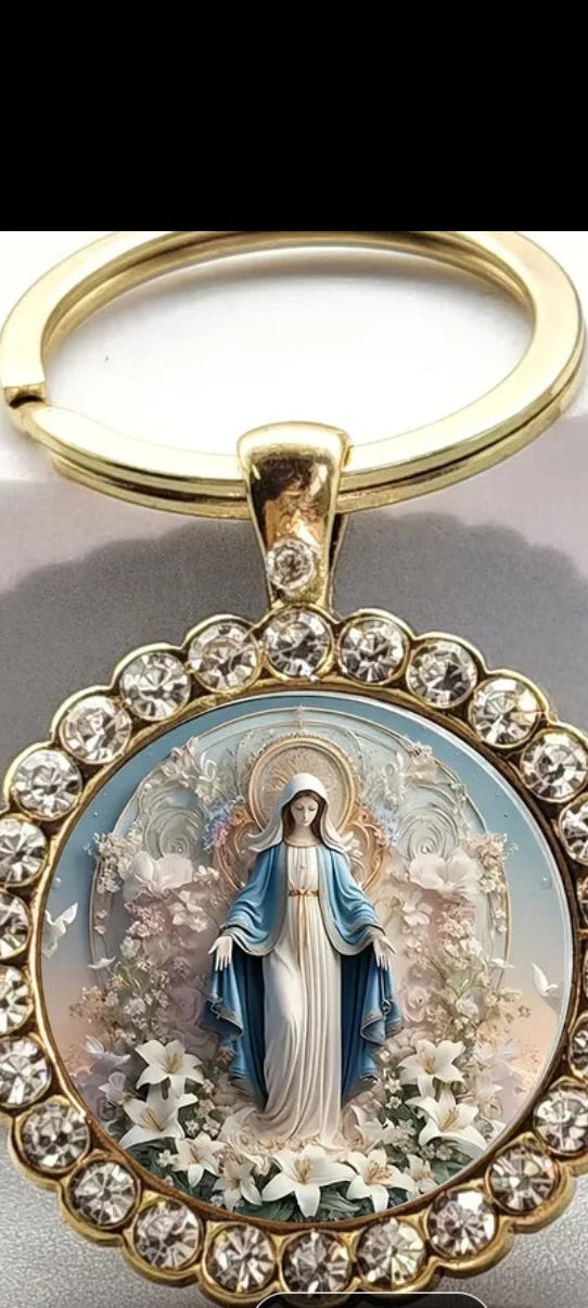 Virgin Mary keyring